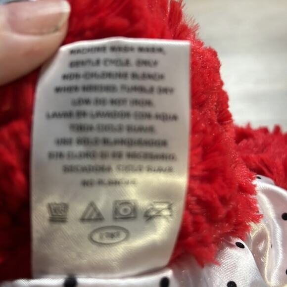 Disney Minnie Red Furry Buttoned Furry Jacket Size 18 Months - Picture 6 of 7